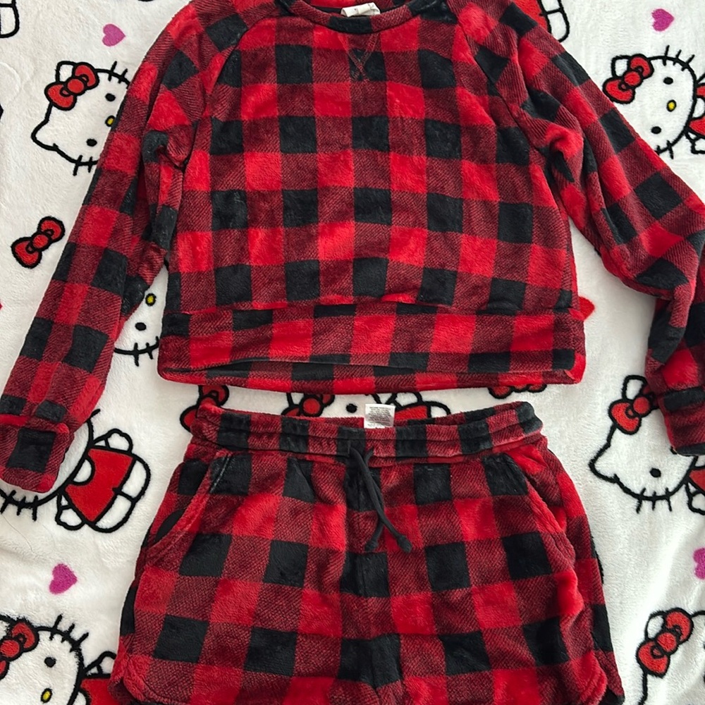 Plaid Pajama Set
